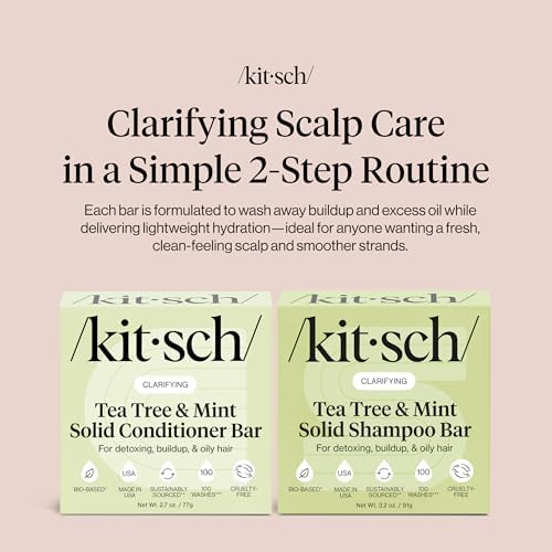 Kitsch Tea Tree Shampoo and Conditioner Set – Made in USA, 2 pcs - Image 6