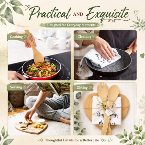 Geelin 31 Pcs Housewarming Gift Set, Heart Cutting Board Towels - Image 7
