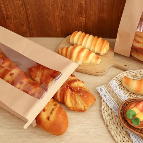 Moretoes 240pcs Bread Bags for Homemade Bread with Tab, 13.7x8.3x3.5In - Image 6