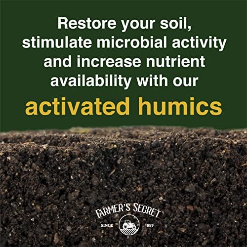 Farmer’s Secret Soil Revitalizer - Organic (OMRI Listed) Dirt Health Booster - Liquid Compost Soil Amendment - Activated Humic Acid - Great for Fall/Spring Application (128oz) - Image 4