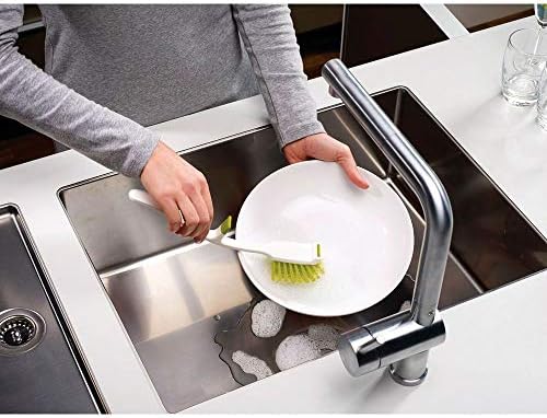 Joseph Joseph Edge Dish Brush with Integrated Sink Rest, Green - Image 5