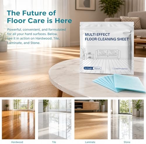 Multiple Effect the Floor Clean- 100 Piece, 2026 New Dissolvable Floor Clean Tablets for Mopping, Remove stubborn stains, Multiple Effect Floor Cleaner Tablet Sheets for All Floors (Yellow) - Image 2