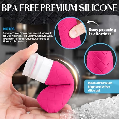 Silevoler Travel Bottles for Toiletries, TSA-Approved Travel Size Container - Image 4