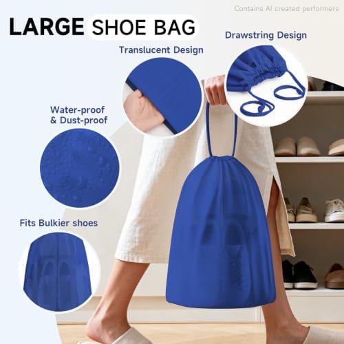 OlarHike Packing Cubes for Travel,Gifts for Women Mom,Anti-Tearing Suitcase Organizer for Luggage with Shoe & Hanging Toiletry Bag,Vacation Essentials & Accessories for Cruise Ship,11 Set,Klein Blue - Image 7