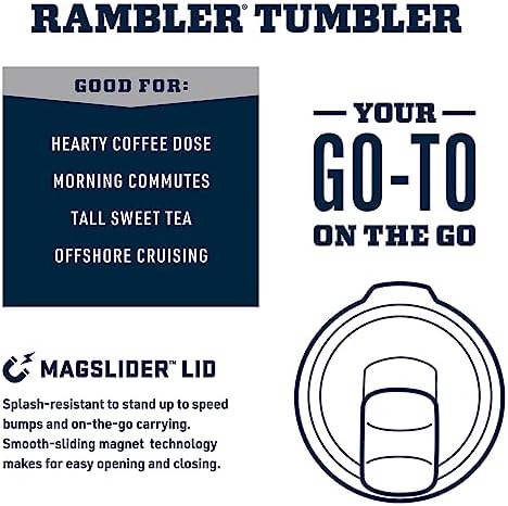YETI Rambler 20 oz Stainless Steel Vacuum Insulated Tumbler w/MagSlider Lid - Image 2