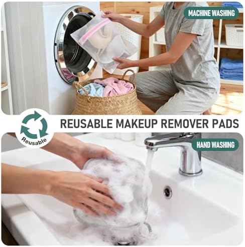 12 Pack Makeup Remover Cloth, 6" x 6" Reusable Makeup Remover Towels Face Washcloth for Washing Face, Makeup Remover Pads Cosmetic Face Wash (Khaki-Brown-Grey) - Image 6