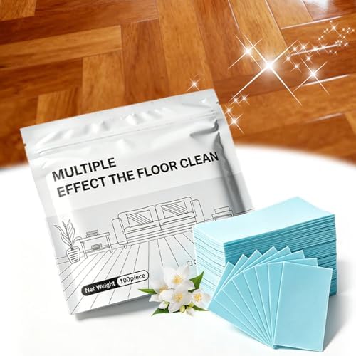 100 Pcs Floor Cleaning Tablets Multi-Surface Cleaner, 2026 New Floor Cleaning Solution Tablets, Dissolvable Pre-Measured Deep Cleaning Cleaning Solution, for Tile and Vinyl Floors (Blue, 100pcs) by Unknown