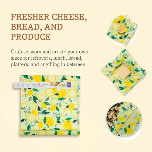 Bee's Wrap Beeswax Wrap Roll, 14 x 52 in - Fresh Squeeze - Image 5