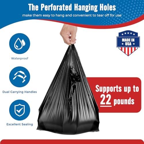 Fuxury 4000 (4K) Count Plain Black Plastic T-shirt Bags11.5" x 6.5" x 21", Grocery, Trash, Garbage,Take Out, To Go, Restaurants, Retail Shopping Bags in Bulk for Small Business - Image 3