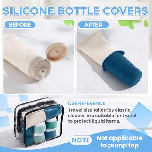 Silevoler 16Pack Travel Bottles for Toiletries, Bottles, Jars, and Covers - Image 6