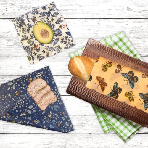 Reusable Beeswax Wrap - 9 Pack Beeswax Wraps for Food, Eco-Friendly Beeswax Food Wraps, Bread Sandwich Wrapper - Organic, Sustainable, Zero Waste, Reusable Plastic-Free Food Storage Wrap, 1XL, 3M, 5S - Image 6