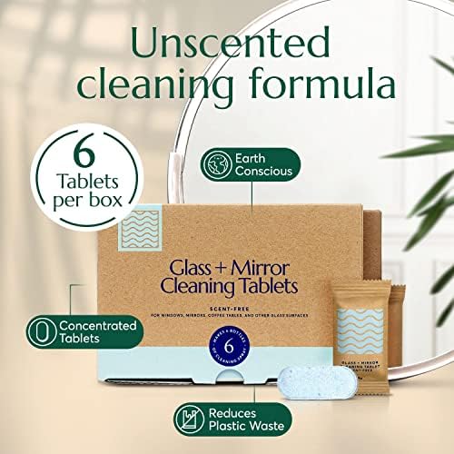 CLEANOMIC Glass and Mirror Tablets, Foaming Dish Soap & Reusable Kitchen Cloth Bundle - Image 2