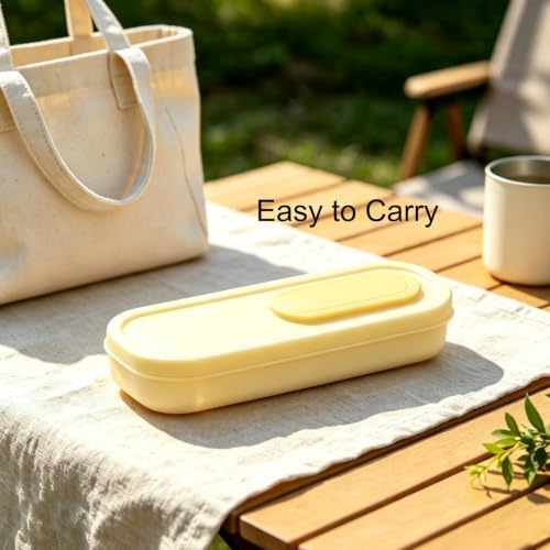 6PCS Travel Utensils with Built-in Floss & Toothpick Case, Dishwasher Safe - Image 6