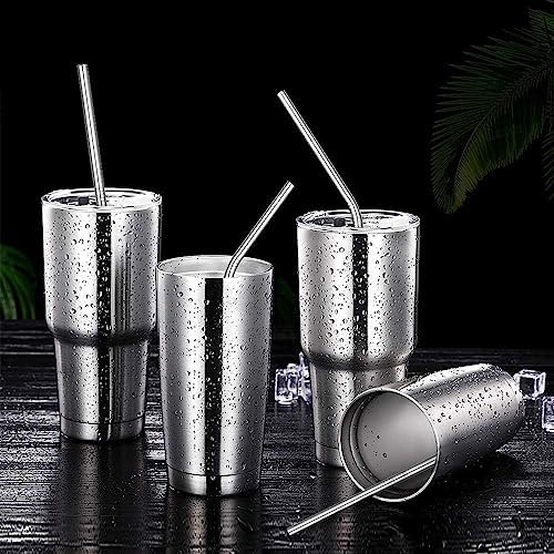 Vinaco 12 Pack 0.24" Wide Reusable Stainless Steel metal Straws - Image 6