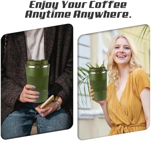 Vacuum Insulated Stainless Steel Travel Coffee Mug,Leak Proof Cup with Lid - Image 6