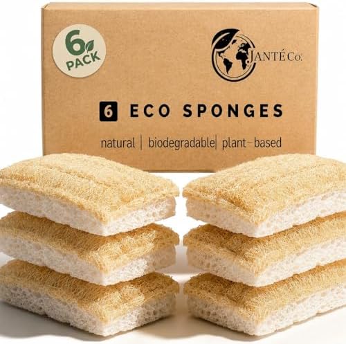 Natural Loofah Dish Sponges by Janté Co. - Kitchen Sponges by JANT%C3%89Co