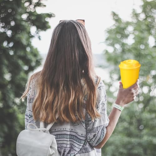 12 Pcs 16 Oz Reusable Coffee Cups with Lids - Plastic Travel Hot Cups Bulk Coffee Tumblers for DIY Hot Cold Drinks Party Favors Coworker (White) - Image 7