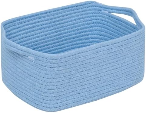 CubesLand Cube Storage Organizer Basket Bin, Cotton Rope Shelves Basket by CubesLand