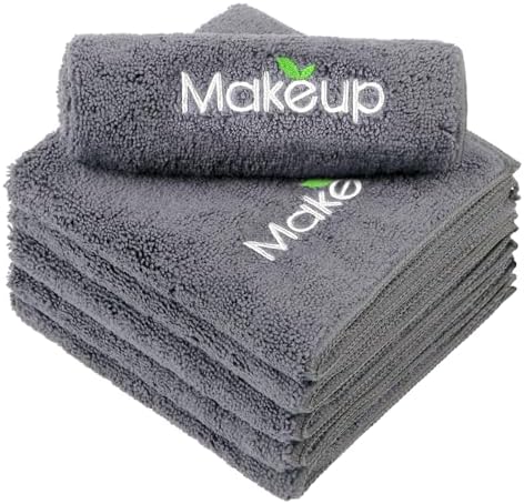 Orighty Microfiber Makeup Remover Cloths, 13 x 13 Inch, 6 Pack Grey by AllRightinOrighty