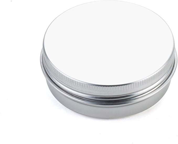 Tosnail 48 Pack 2 oz. Aluminum Round Lip Balm Tin Containers with Screw Thread Lid - Great for Spices, Candies, Tea or Gift Giving