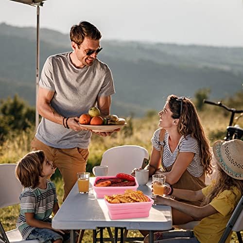 3 Set Silicone Food Storage Containers With Lids, Lunch Box - Image 7