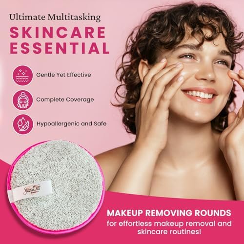 StansOut Beauty Makeup Removing Rounds - Reusable Face Pads, Microfiber Cloth - Washable Makeup Remover Pads - Facial Cleansing Cloths - Gentle & Effective - Travel-Friendly - 3 Pack - Image 4