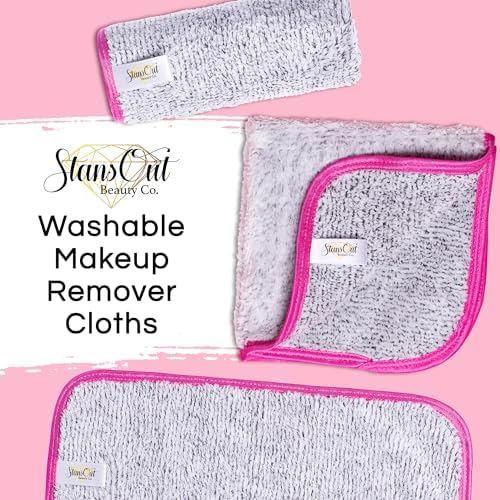 StansOut Makeup Towels - Pack of 3 Reusable Makeup Remover Cloths - Microfiber Facial Towels for Makeup Removal - Washcloths for Gentle Cleansing - Soft Towels for Face and Body Care, 12x12 in, Gray. - Image 2