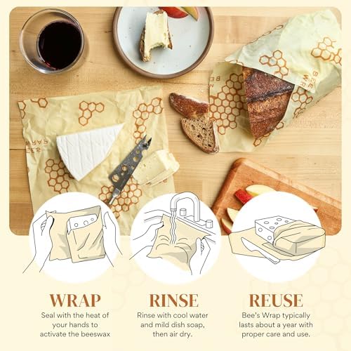 Bee's Wrap Beeswax Bread Wrap - Honeycomb - Image 4