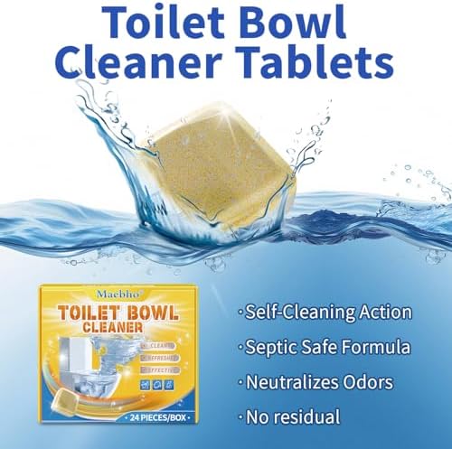 Toilet Bowl Cleaner Tablets (24 Count) | Long-Lasting Fresh Scent - Image 5