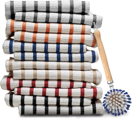HIC Kitchen Dish Washing Vegetable Scrub Brush, Non-Scratch Nylon Bristles - Image 4