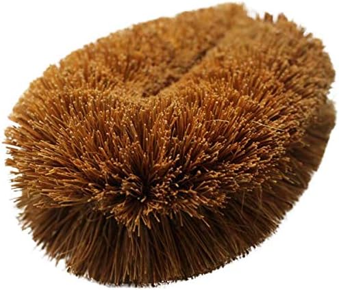 Pack of 3 Tawashi Vegetable Brushes Natural Coconut Fiber, Japanese Design, Ideal for Fruits, Veggies and Household use with Wire Hanging Loop by SKARBY - Image 3