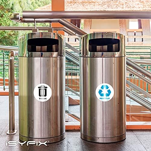 iSYFIX Recycle Sticker for Trash Can, 6 Pack, 5 inch - Image 4