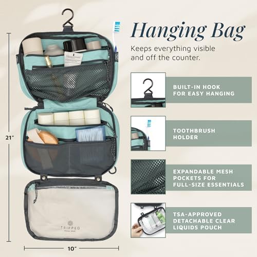 TRIPPED Travel Gear 3-Piece Travel Toiletry Bag Set - Image 3