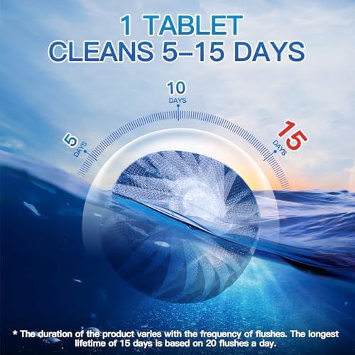 Vacplus Toilet Bowl Cleaner Tablets, 100 Pack, Auto Cleaning, Long-Lasting - Image 4