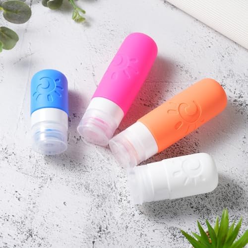 Zafit 18 Pack travel Bottles for Toiletries, TSA Approved Silicone Travel Containers Leak Proof Refillable Travel Accessories for Shampoo Conditioner Lotion Body Wash(Multicolored D) - Image 4