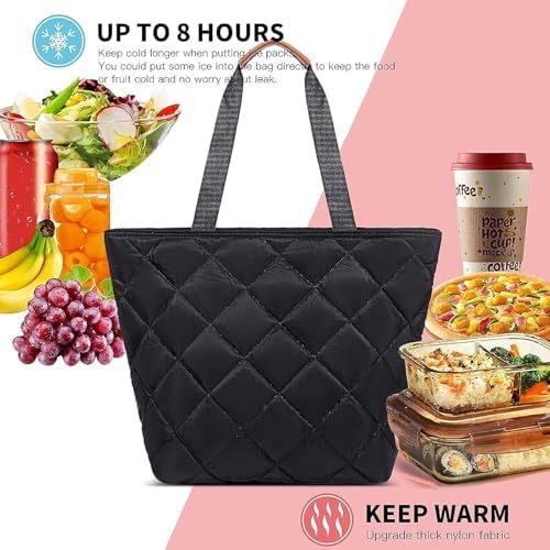 Insulated Cooler Bag Reusable Grocery Tote Bags Transport Large Lunch Box for Women - Image 5