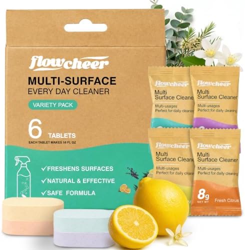 flowcheer All Purpose Multi Surface Cleaner Refills (Mixed6) by Flowcheer