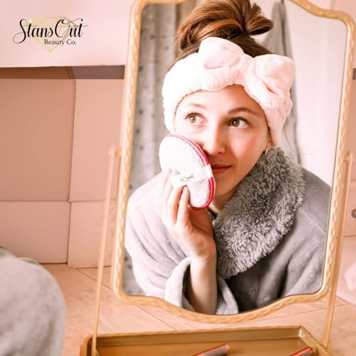 StansOut Beauty Makeup Removing Rounds - Reusable Face Pads, Microfiber Cloth - Washable Makeup Remover Pads - Facial Cleansing Cloths - Gentle & Effective - Travel-Friendly - 3 Pack - Image 7