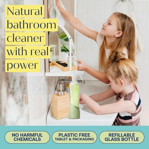 Fab Tab Bathroom Spray Cleaner Tablets Refill, Starter Set, Plant-Based - Image 2