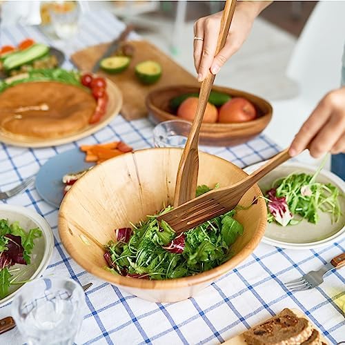 Wooden Kitchen Utensil Set, 5 PCS Natural Teak Wooden Spoons for Cooking - Image 6