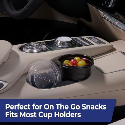 Hefty Multi-Purpose Plastic Cups with Lids, Black, 16oz, 4ct - Image 3