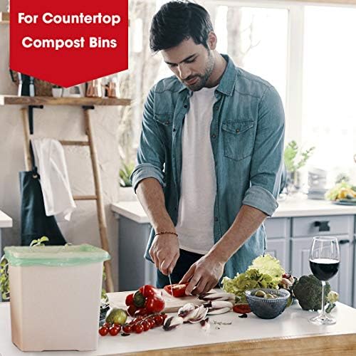 Compost Bags, Compostable Trash Bags 2.6 Gallon Compostable Bags, Small Compost Bags for Countertop bin Extra Thick 0.71 Mil. ASTM D6400 Certified By BPI and TÜV AUSTRIA (2.6 Gallon, 200 Units) - Image 6