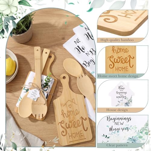 Geelin 31 Pcs Housewarming Gift Set, Rectangle Cutting Board Towels - Image 3