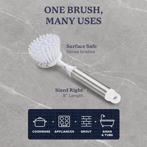 Farberware Dish Brush with Handle, 2 Pack, Firm Bristles - Image 5