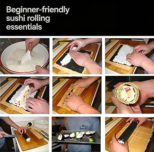 Sushi Making Kit, Rolling Mat, Rice Paddle, Spreader & Chopsticks - Image 6