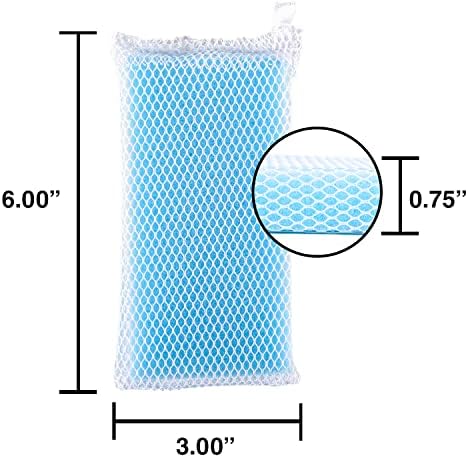 Non-Scratch, Gentle Mesh Dishwashing Sponge, Quick Dry, Odor-Resistant Dish Sponge, Gentle Cleaning for Kitchen, Dishes, Household Cleaning, Stainless Steel & Non-Stick Pans (Pack of 6) - Image 2