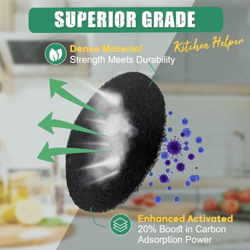 LMJP 6.7 Inch Charcoal Filters 10-Pack for Odor Absorption Replacement - Image 4