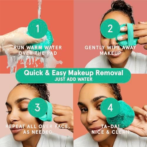 Cleanlogic Exfoliating Dual-Texture Facial Pads - Makeup Remover - 9 Count - Image 4