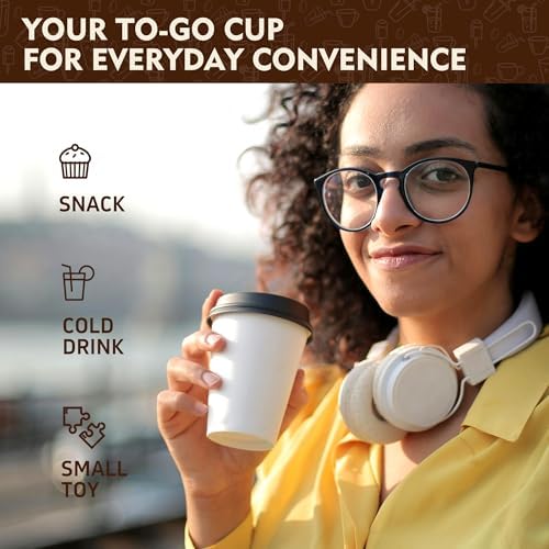 YEEHAW 16 oz Disposable Coffee Cups with Lids 100 Pack - Image 4