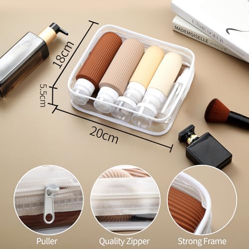 Mrsdry 16 Pack Travel Bottles for Toiletries, 6oz Silicone, Leak Proof, Reusable, Oval, Perfect for Travel, Vacation, Plane Trip, Camp - Image 5